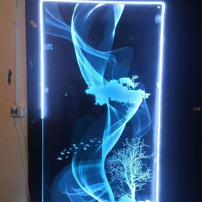 Große Glasgröße Lklazee 2513 Glasblock Grüne Lasergravur Innenmaschine mit 2