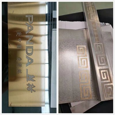Luftkühlung Chinesische Laser-Blatt-Essmaschine für Edelstahlplatten Dekoration