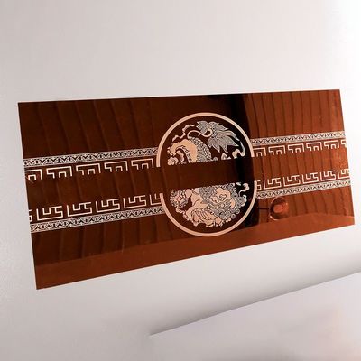 CNC-Laser-Etschermaschine für Hotelfarbkunstdekoration auf 304 Edelstahlblech