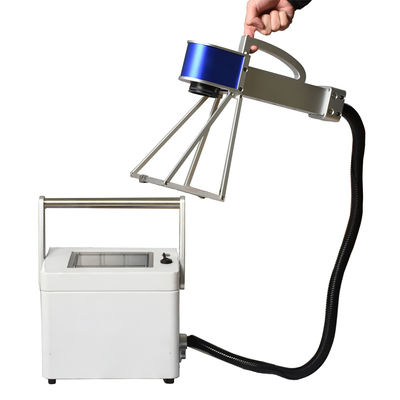 Mini-tragbare handgeführte Faserlasermarkierungsmaschine 20W 30W 50W für Metall-harte Kunststoffreifen