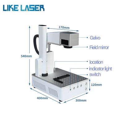 Anforderung für eine spezielle Faserlasermarkierungsmaschine Jpt M7 20W 30W Mopa Farblasergraver