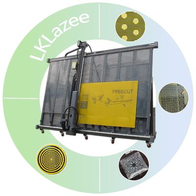Anpassung Glas vertikale Laser Blade Gravur Maschine für Kunst Glas Schiebetür