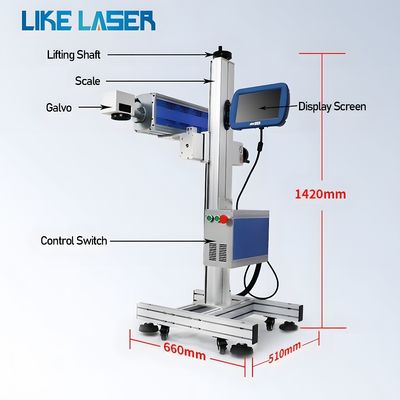 175mm*175mm Markierungsfläche Lasermarkierungsmaschine für Datumscode in Shenzhen